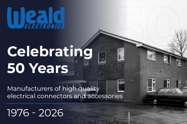 Weald Electronics marks 50 years of UK connector manufacturing