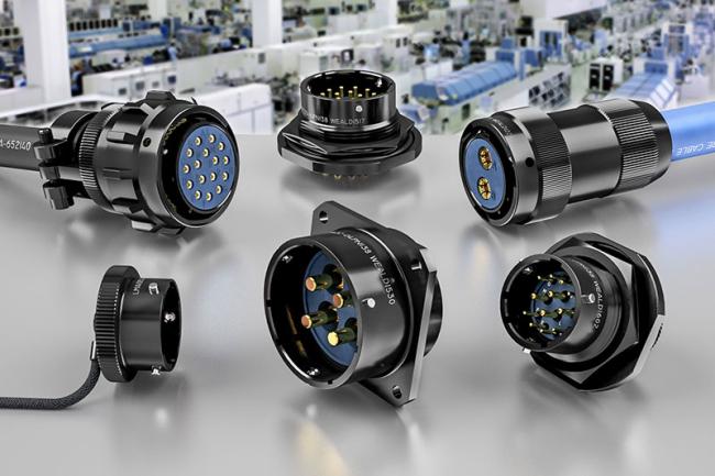 LMH Series Circular Connectors in Black Zinc Nickel Finish LMH Series Circular Connectors