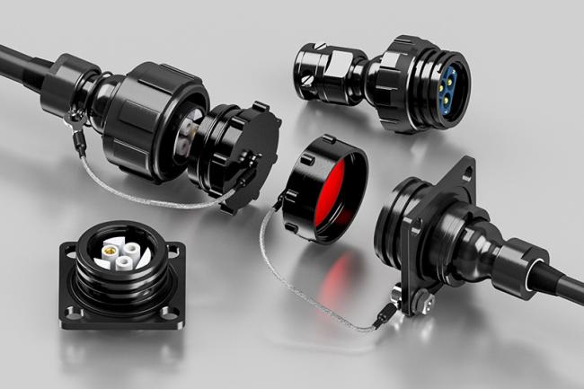 LMV Black Circular Connectors LMV Black Circular Connectors