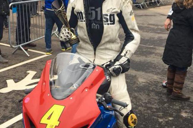 Sam Osborne triumphant at Donington Sam Osborne triumphant at Donington