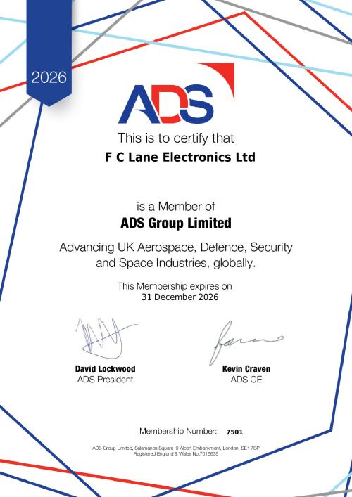 F C Lane Electronics Ltd ADS certificate 2026.pdf